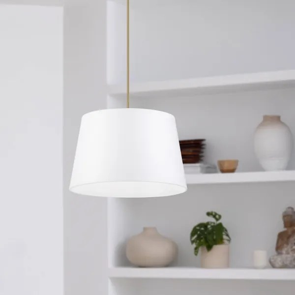 Lampada a sospensione su cavo AIDA 1xE27/60W/230V Ø 25 cm rovere/marrone/bianco