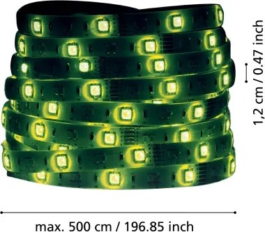 Eglo 99686 - Striscia LED RGBW dimmerabile 5m LED/11W/12/230V 2700-6500K