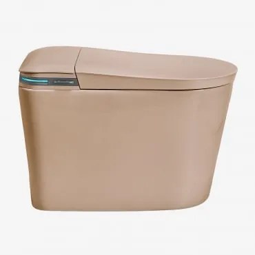 Wc Intelligente In Ceramica Saloa Premium Beige A Mandorla - Sklum