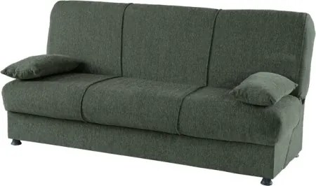 Divano Letto 3 Posti 190x81x90 Con Contenitore Cosy Bacos Verde