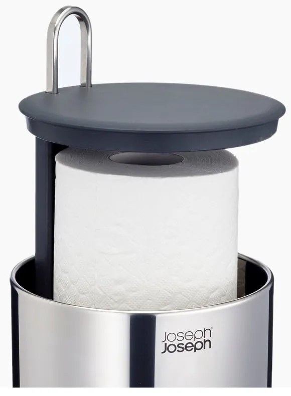 Porta carta igienica in metallo argentato Luxe - Joseph Joseph