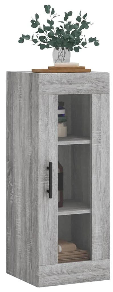 Mobile a parete grigio sonoma 34,5x34x90 cm
