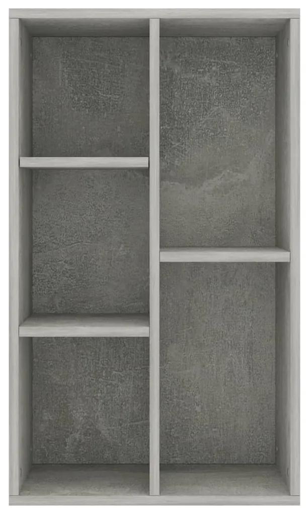 Libreria/credenza grigio cemento 50x25x80 cm in truciolato