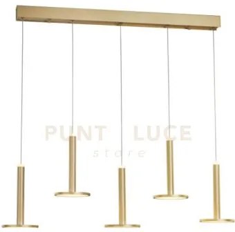 Tua, lampada a sospensione, oro satinato, led/45w 4050lm 3000k dimm...