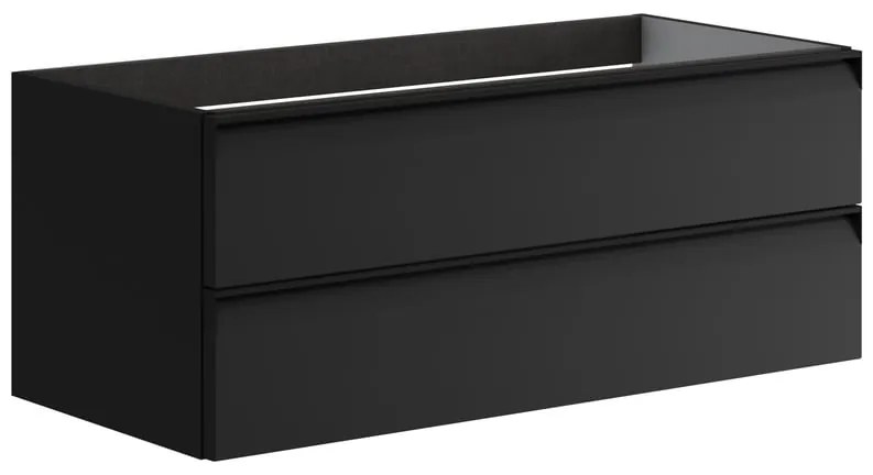 Mobile da bagno sotto lavabo Fusion antracite laccato opaco L 99.5 x H 40 x P 45.5 cm 2 cassetti, lavabo non incluso
