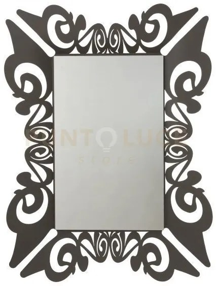 Specchio da parete decorato vanity nero