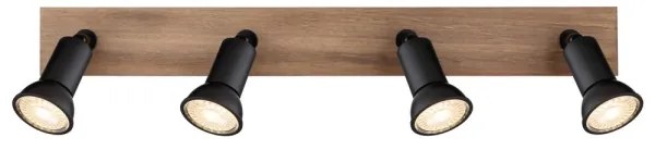 Globo 57998-4W - Faretto DREW 4xGU10/35W/230V legno/metallo