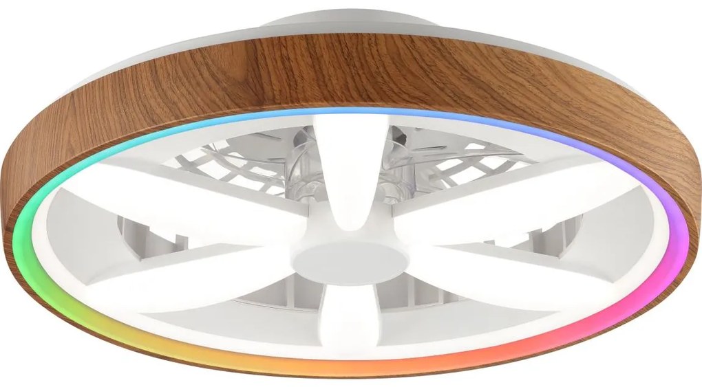 Brilliant - LED RGBW Ventilatore a soffitto dimmerabile GAIANO LED/24W/230V + +TC