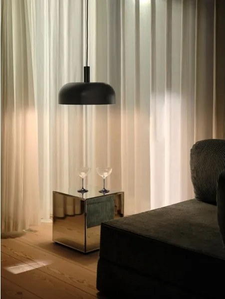 Nordlux - Lampadario sospeso su cavo SANDRO 1xE27/15W/230V Ø 40 cm nero