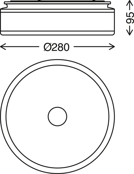 Briloner - Plafoniera LED BLOCK LED/12W/230V