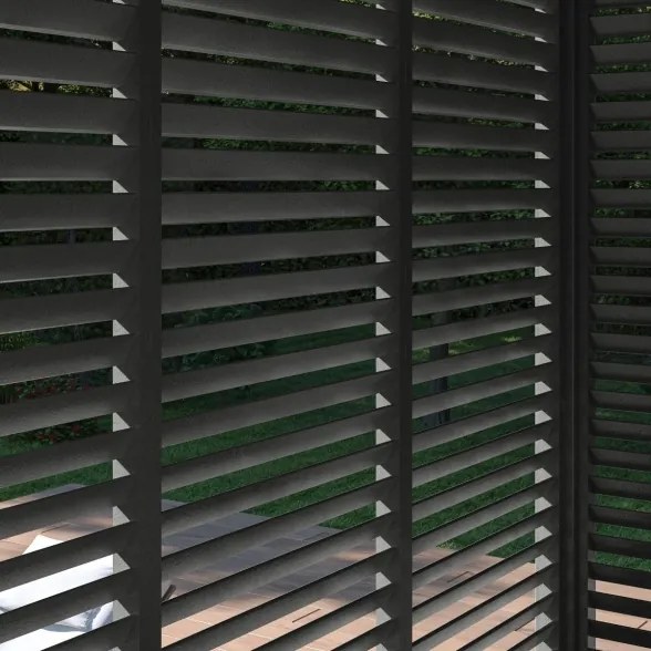 Pannello laterale con lamelle orizzontali 1M Ombréa - Antracite