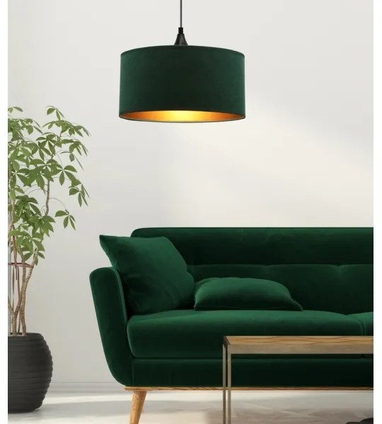 Lampadario a sospensione con filo MALOTO 1xE27/60W/230V verde