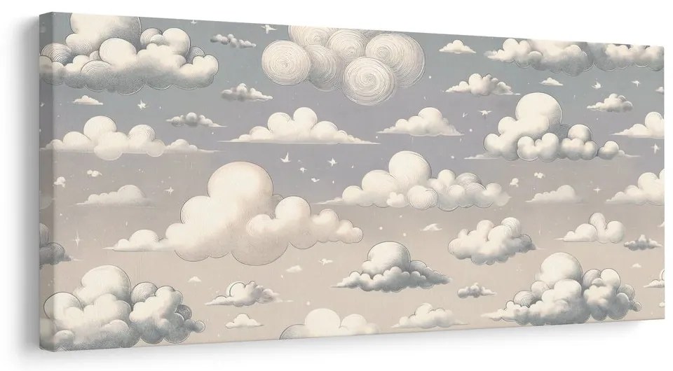 Quadro su tela – Cielo da fiaba con nuvole