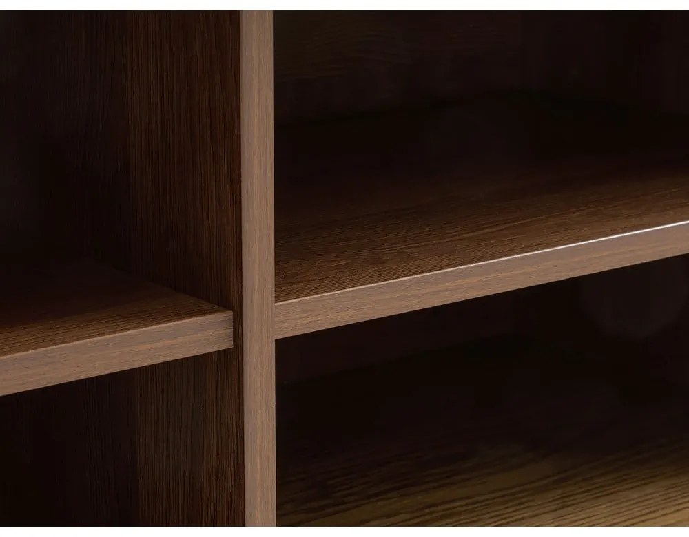 Mobile TV marrone con effetto rovere 180x56x45 cm Nola – Unique Furniture