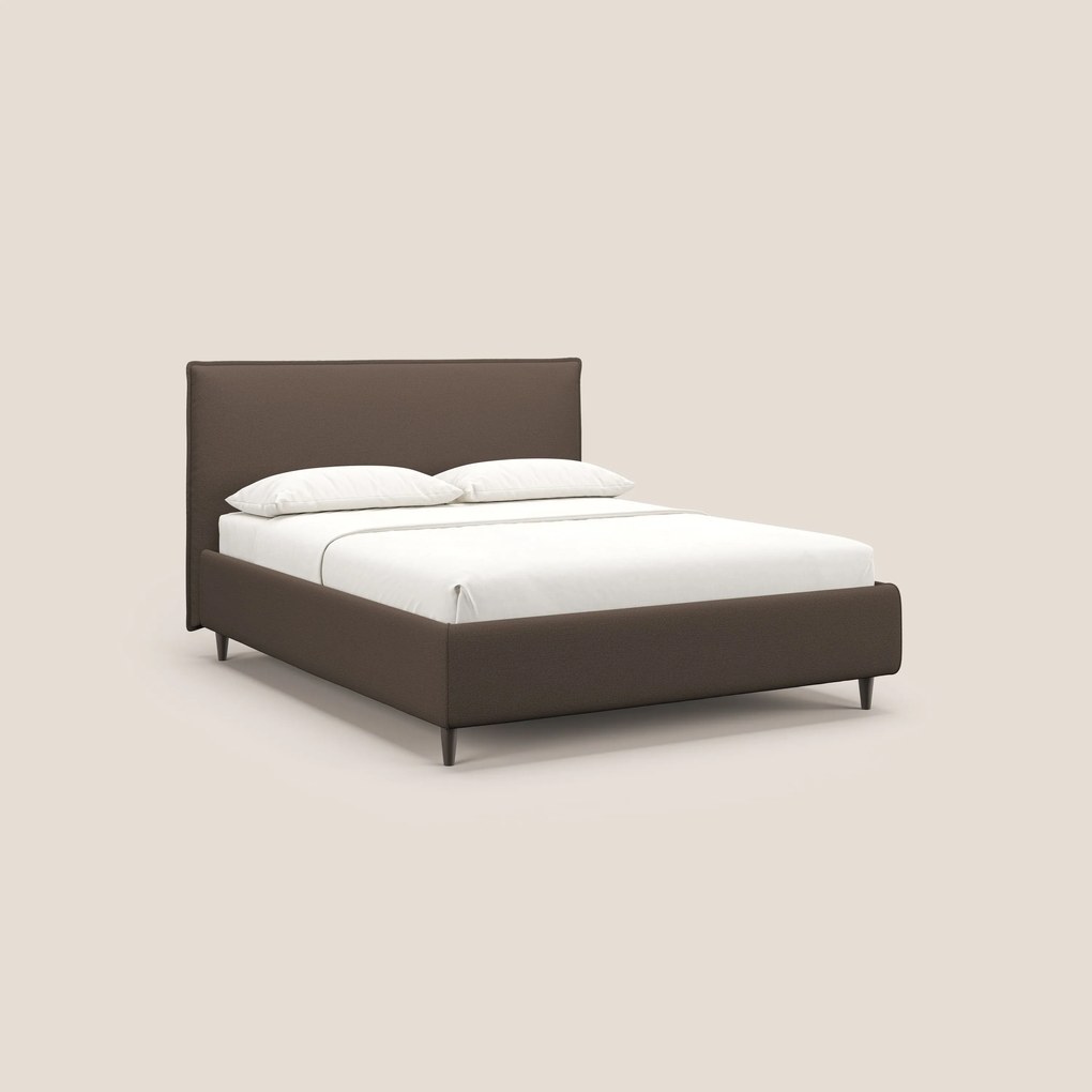 Hunter letto imbottito contenitore sfoderabile in tessuto impermeabile fiammato T19 marrone