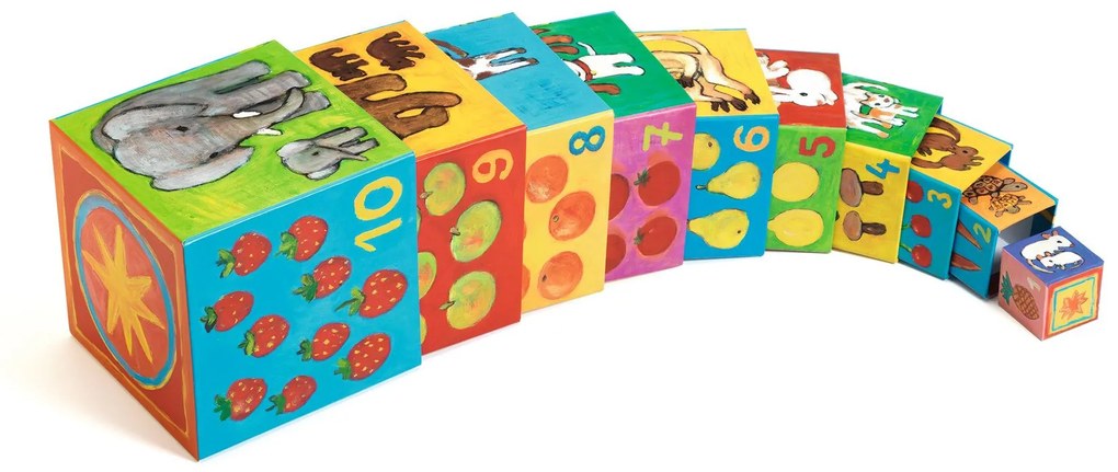 Cubi da sovrapporre - piramide - i miei amici