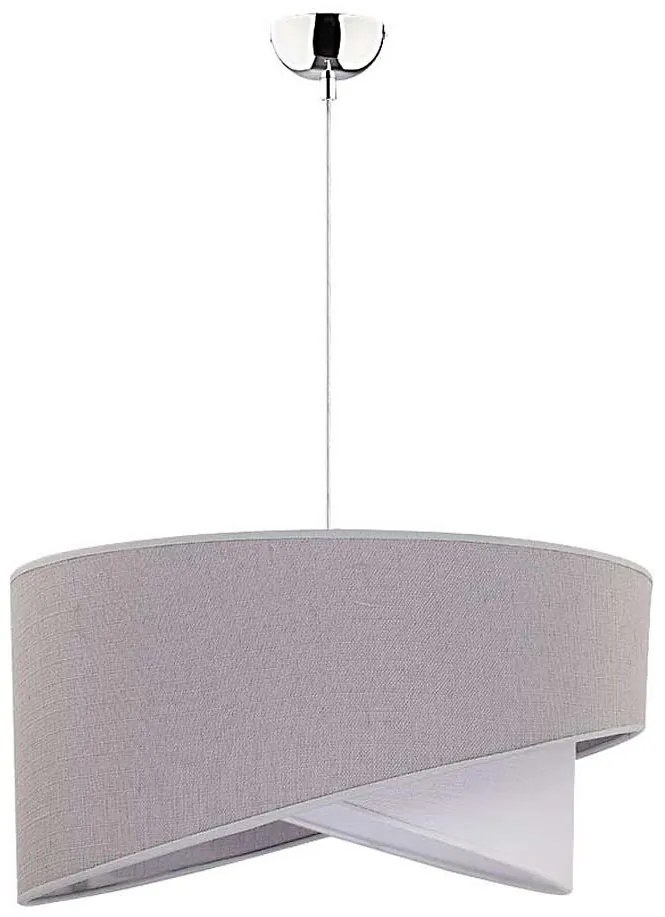 Duolla - Lampadario a sospensione con filo CELLO 1xE27/40W/230V diametro 45 cm grigio