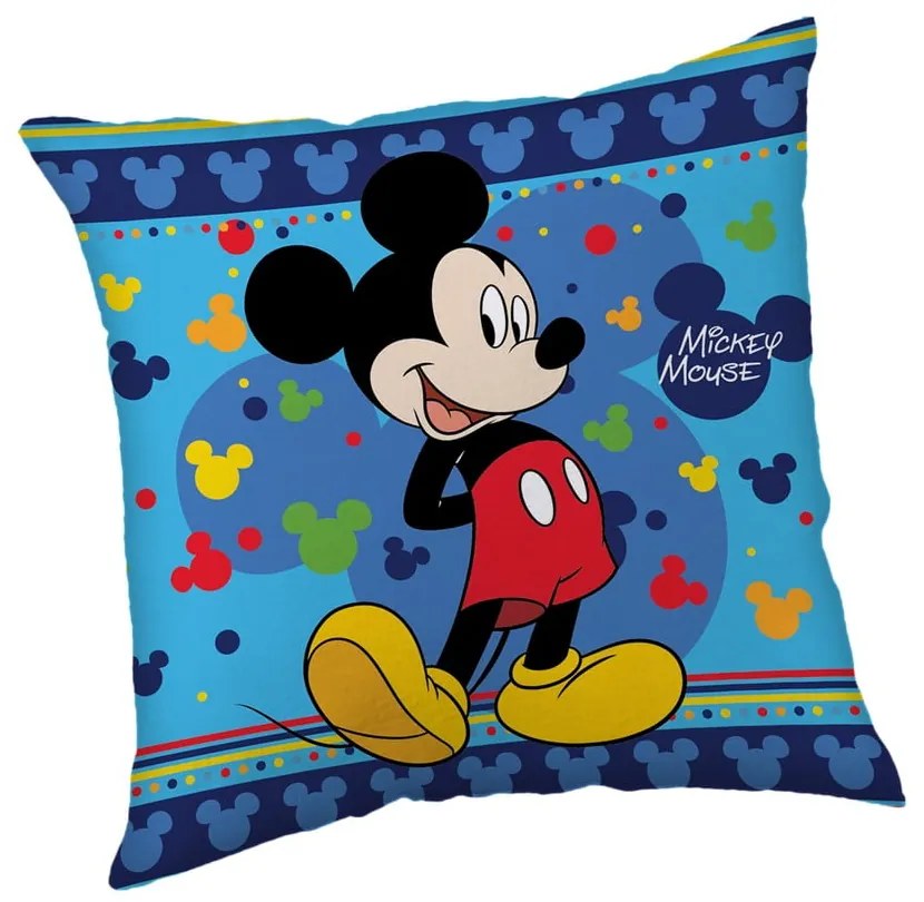 Cuscino per bambini in vello 40x40 cm Mickey "Blue" – Jerry Fabrics