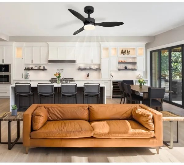 Globo 03608 - Ventilatore da soffitto dimmerabile a LED BLACKWELL LED/20W/230V + +TC