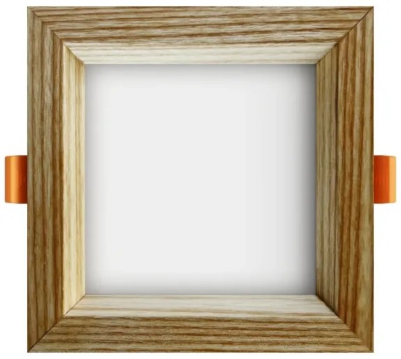 APLED - Lampada LED SQUARE WOODLINE LED/6W/230V 4000K 12x12 cm cenere legno solido