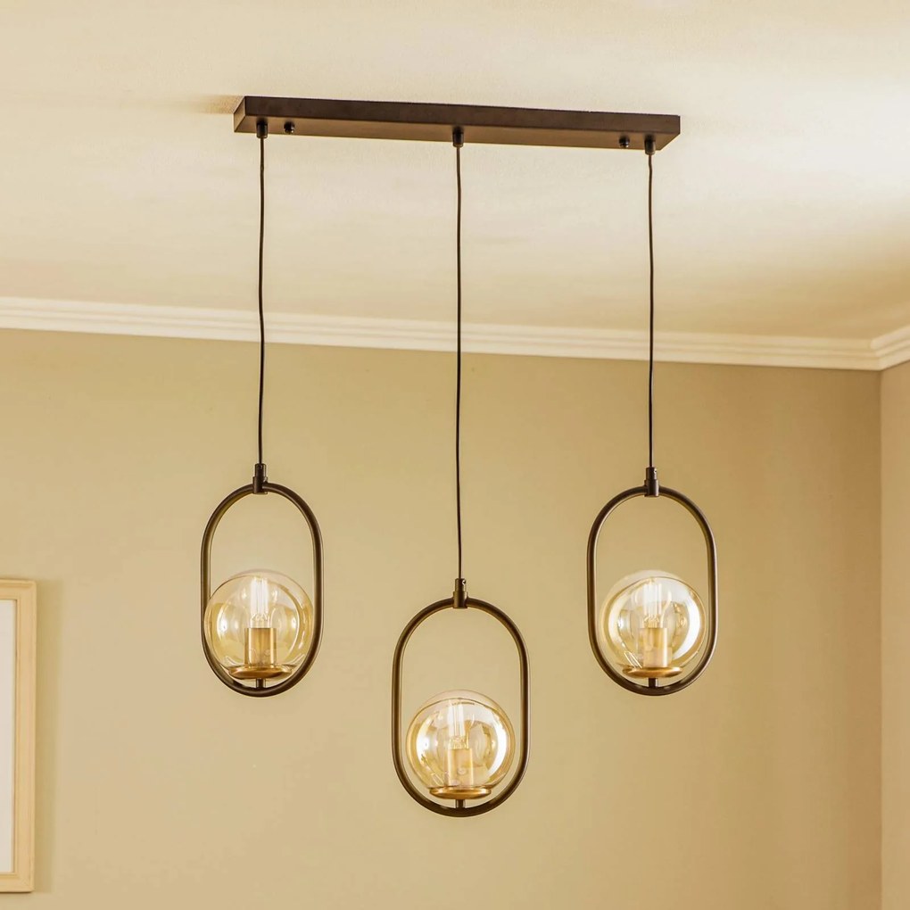 Avonni Lampada a sospensione AV-4275-3Y-BSY trave, 3 luci