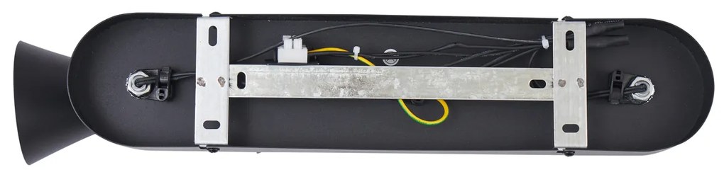 Faretto da soffitto moderno nero a 3 luci regolabile - Triangle