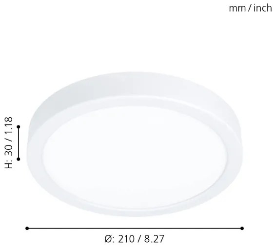 Eglo 99258 - Plafoniera LED dimmerabile FUEVA 5 LED/16,5W/230V