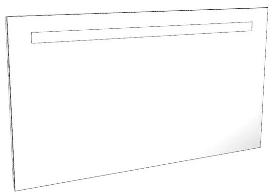 Specchio plane rettangolare 120 x 66.2 cm