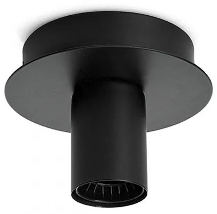 Plafoniera in metallo colore nero