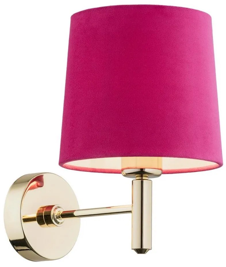 Argon 4349 - Applique PONTE 1xE27/15W/230V rosa/ottone