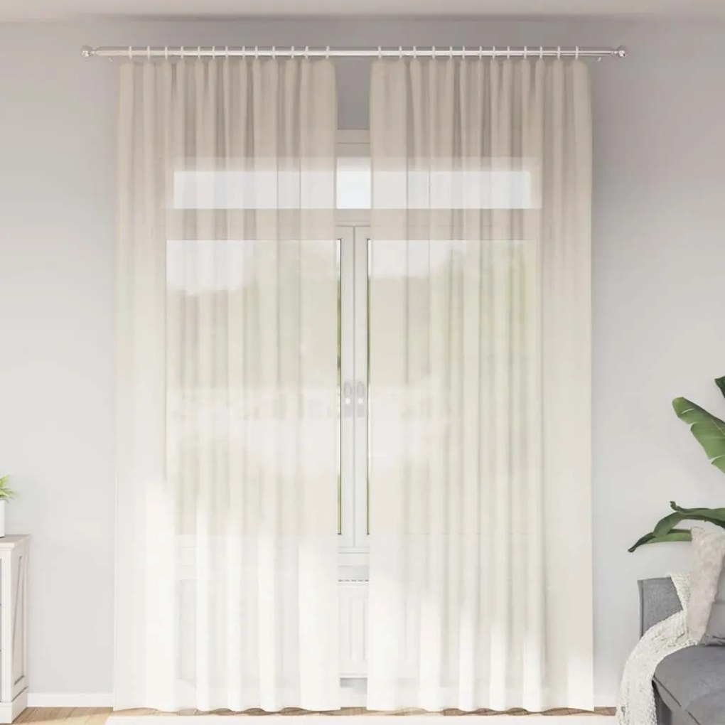 Tende İn Voile Con Linguetta 2 Pz Crema /