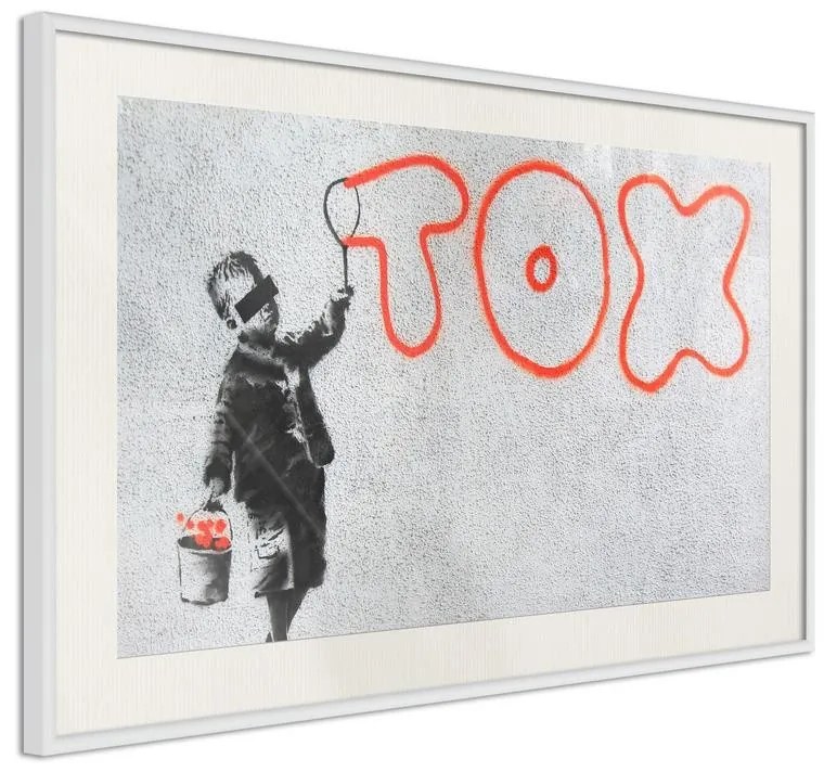 Poster  Banksy: Tox  Cornice Quadri Cornice d'oro con passe-partout, Larghezza x Altezza Home decor 60x40