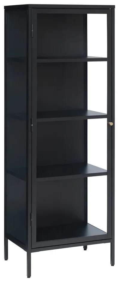 Vetrina in metallo nero 58x160 cm Carmel - Unique Furniture