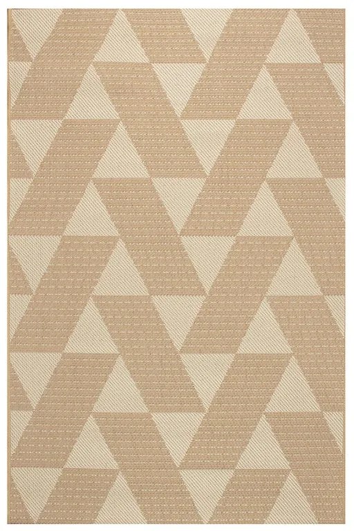 Tappeto Dune geometrico beige, L 200 x L 150 cm