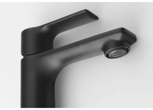 Sapho - Rubinetto del lavandino PAX 16,5 cm opaco nero