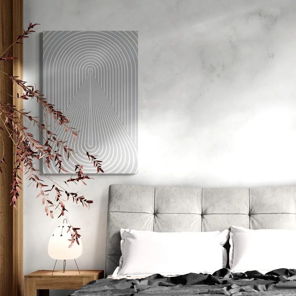 Quadro su tela – Prospettiva dell'arcobaleno Mid-Century
