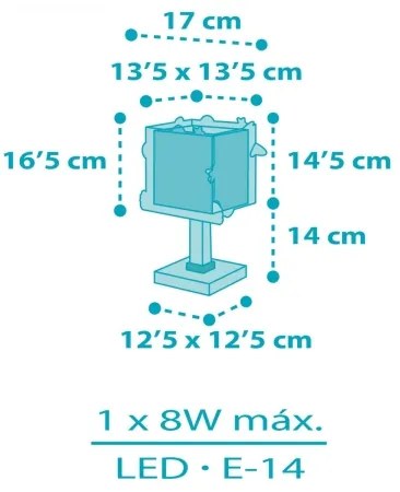 Dalber 63351N - Lampada LED per bambini ROCKET 1xG4/4W/230V multicolore