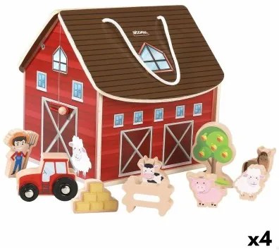 Playset Woomax Fattoria 9 Pezzi 4 Unità 19 x 18 x 19 cm