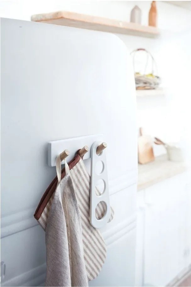 Scaffale da parete bianco per utensili da cucina Trio - YAMAZAKI