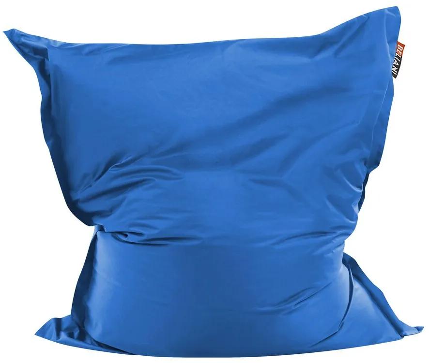 Poltrona sacco nylon blu marino 140 x 180 cm FUZZY Beliani