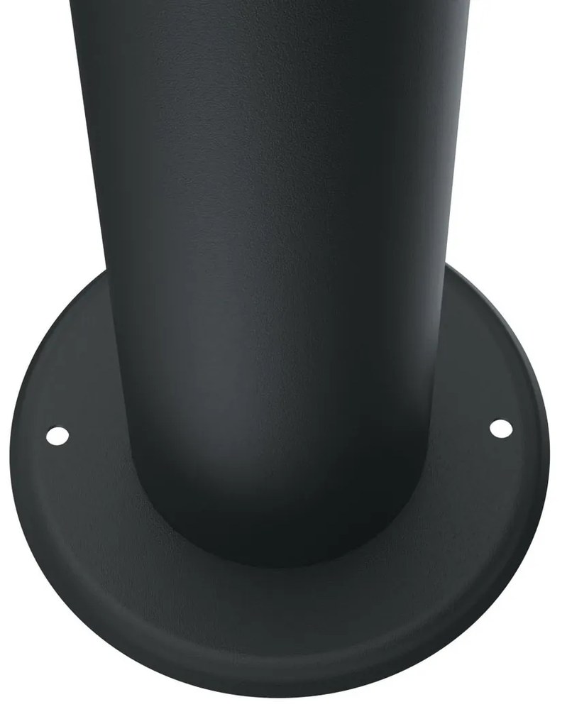 Paletto da Giardino Solare Nero da 100cm IP54 in Alluminio Colore Bianco Naturale 4.000K