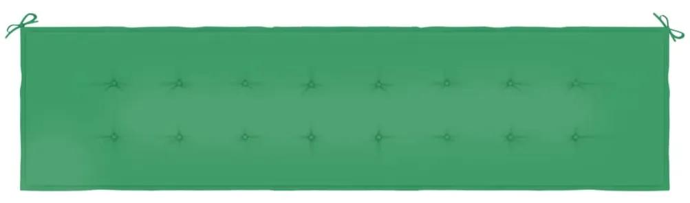 Cuscino per Panca Verde 150x50x3 cm in Tessuto Oxford