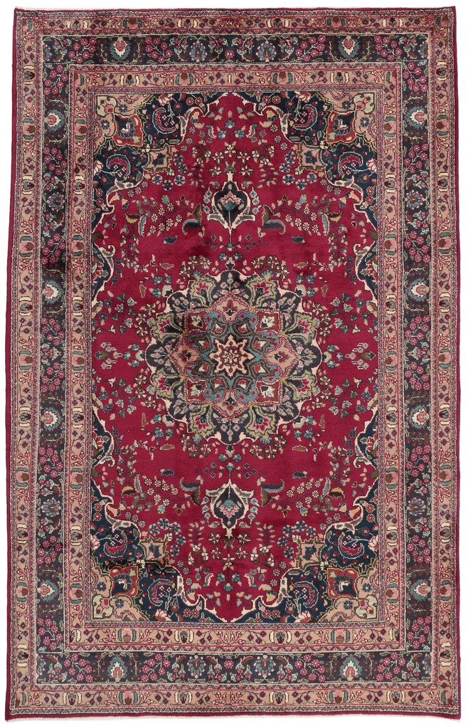 Mashad Tappeto 200 x 310 (Iran) Annodato A Mano