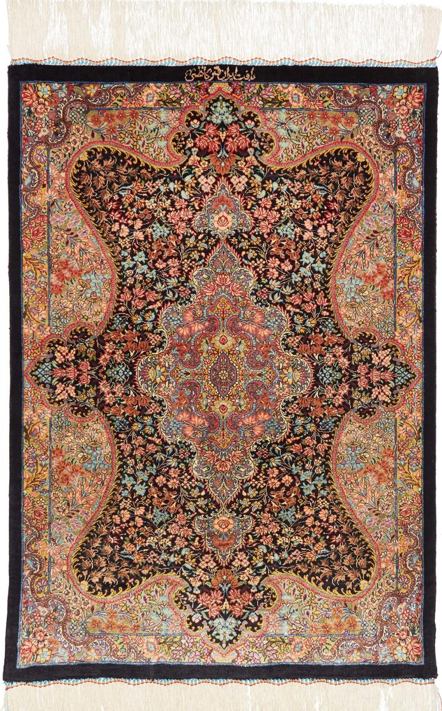 Ghom Tappeto persiano 60x90 (Iran) Annodato A Mano