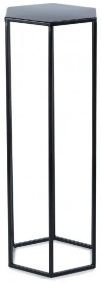 Portafiori 70x24 cm nero