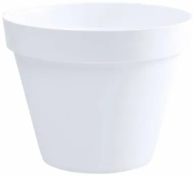 Vaso EDA Tuscan  Bianco polipropilene Rotonda Rotondo Ø 48 x 40 cm