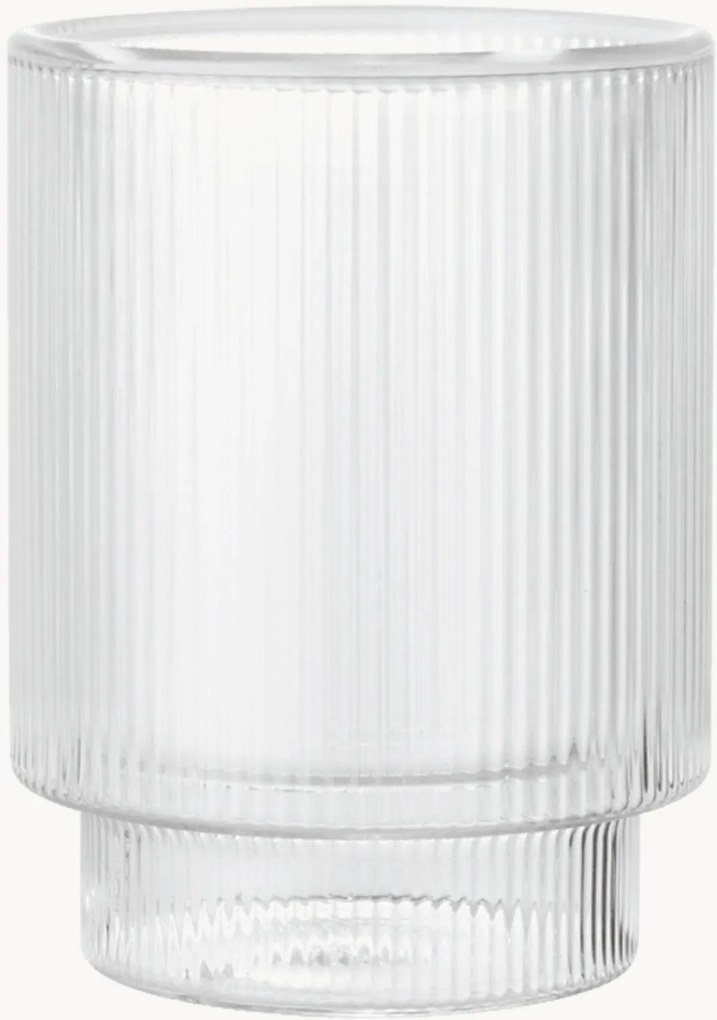 Set di 2 bicchieri in vetro soffiato Ripple, 220 ml