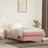 Giroletto a Molle Rosa 90x200 cm in Velluto 3120753