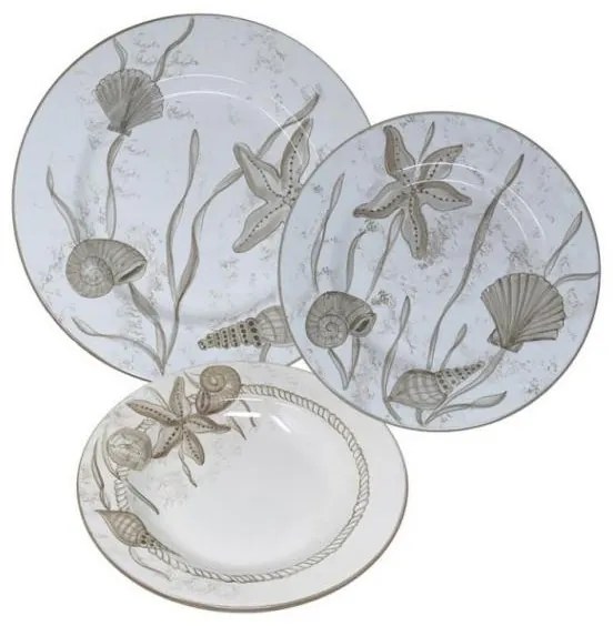 Servizio di Piatti Mare Per 4 Persone - Ceramica Deruta