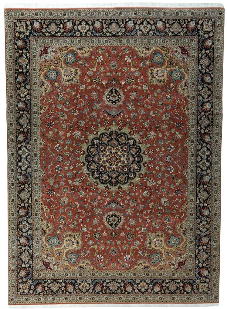 Tabriz Tappeto persiano 350 x 250 Rosso (Iran) Annodato A Mano